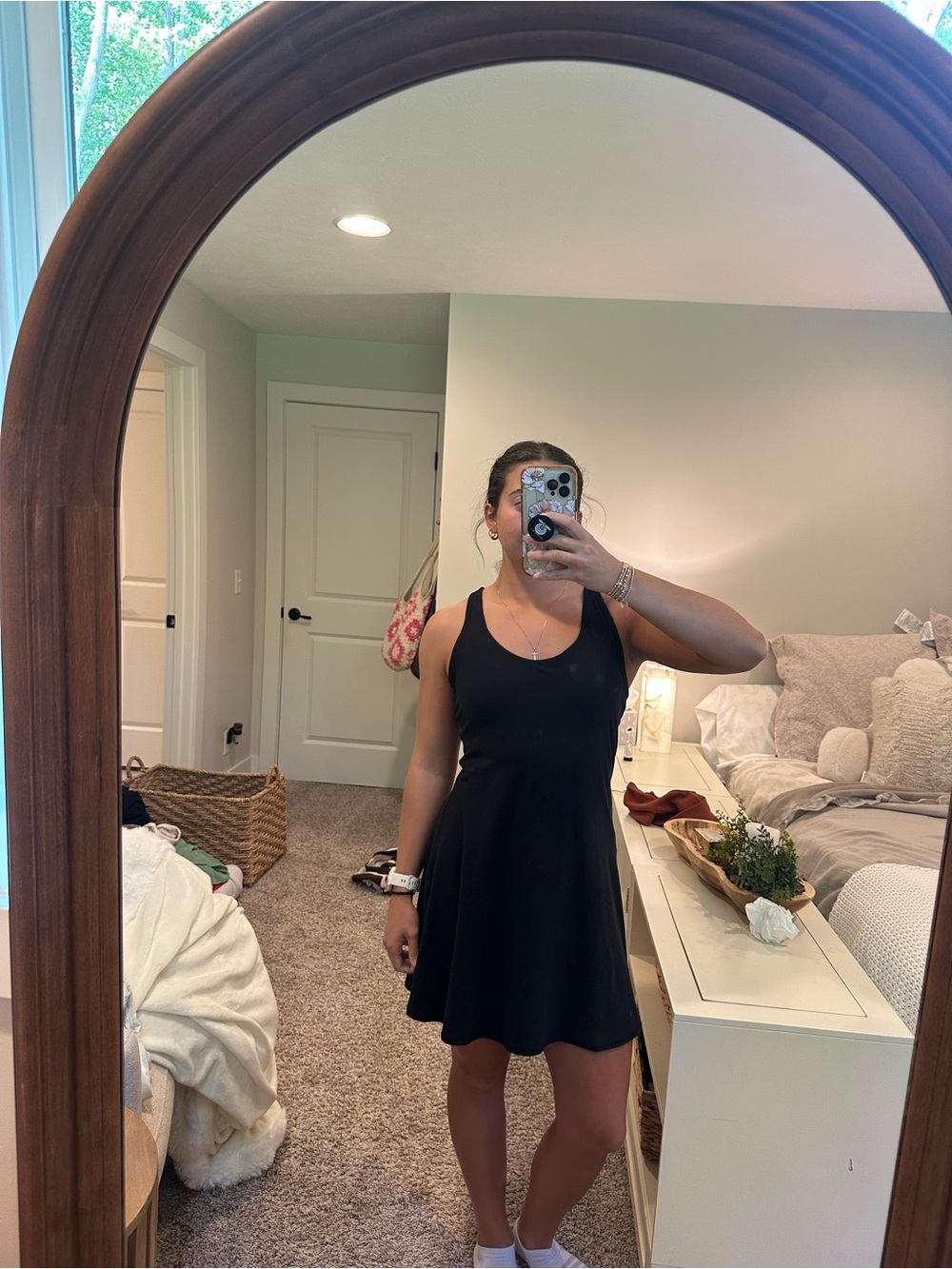 black athletic dress